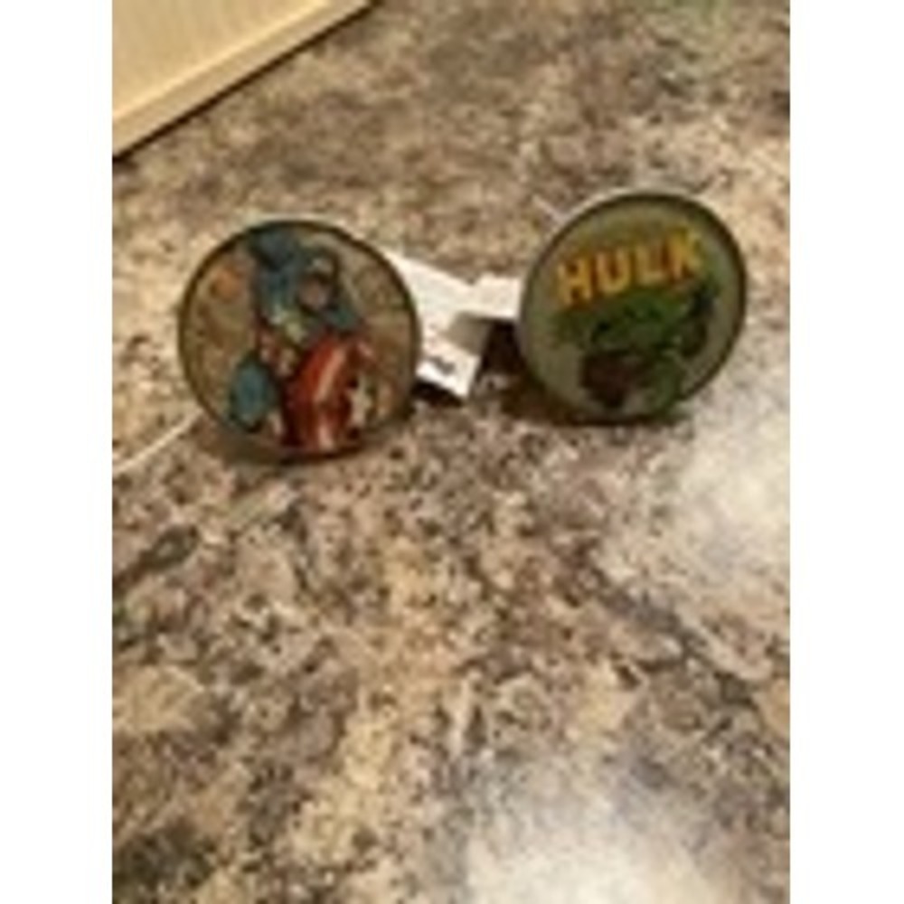 Marvel DC Drawer Closet Dresser Pull Knobs HULK CAPTAIN AMERICA - 2
